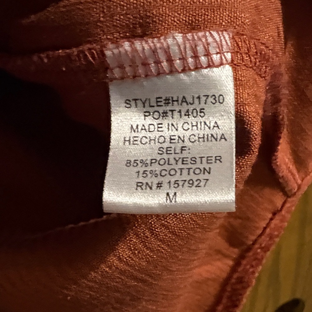 Rust Corduroy Button Down Shacket - image 3